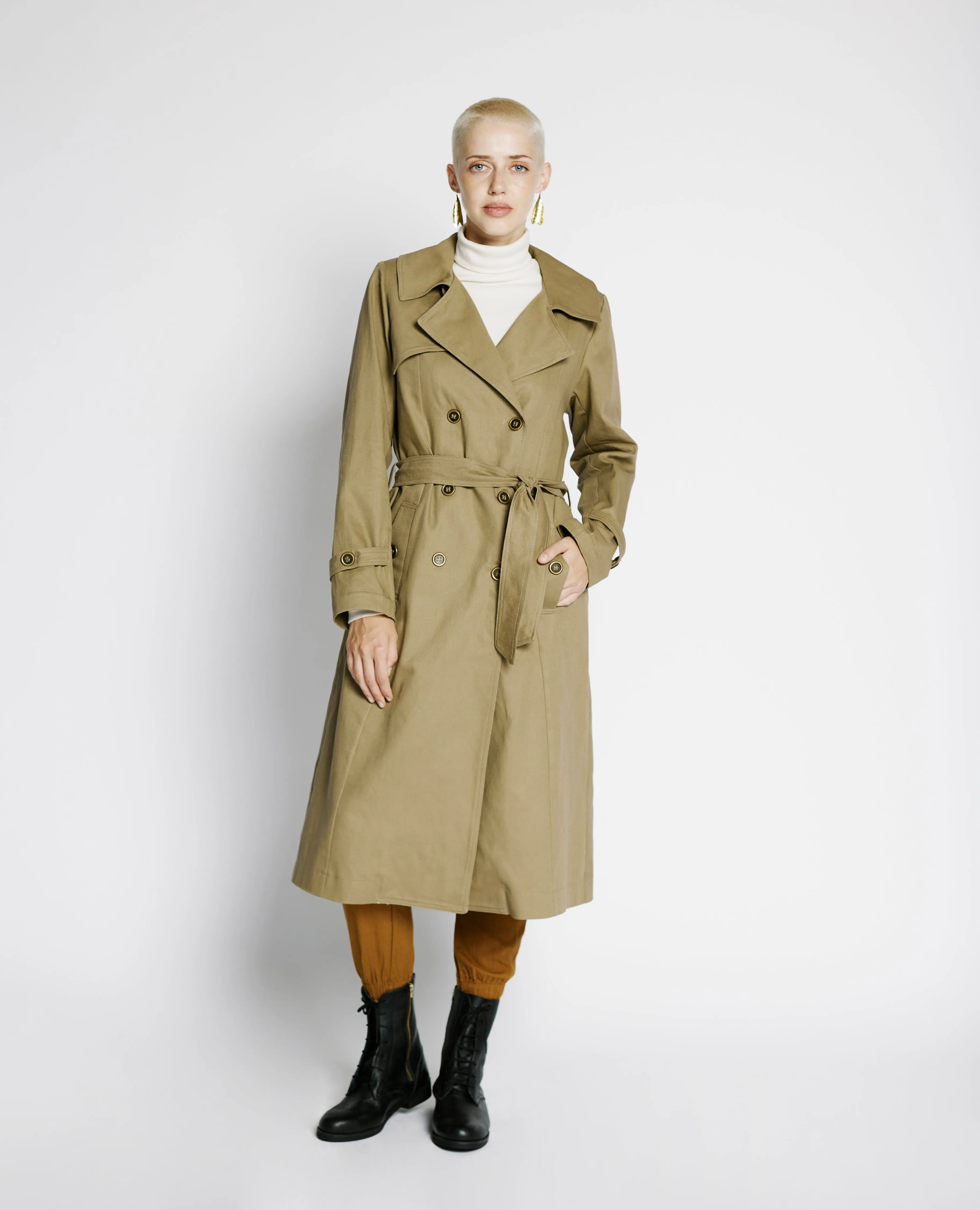 Trench | Cotton Twill Trench Coat