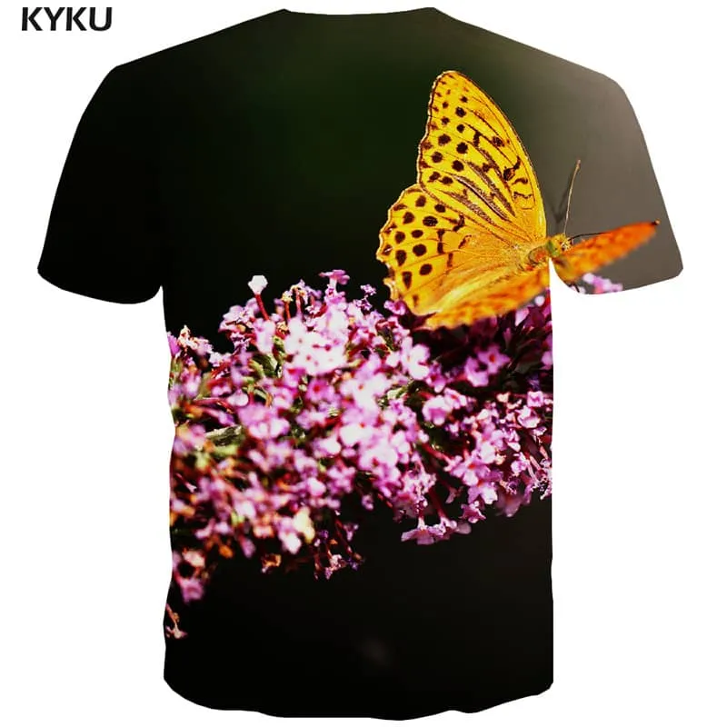 tshirt insect plant Print clothes art costume men beautiful Casual