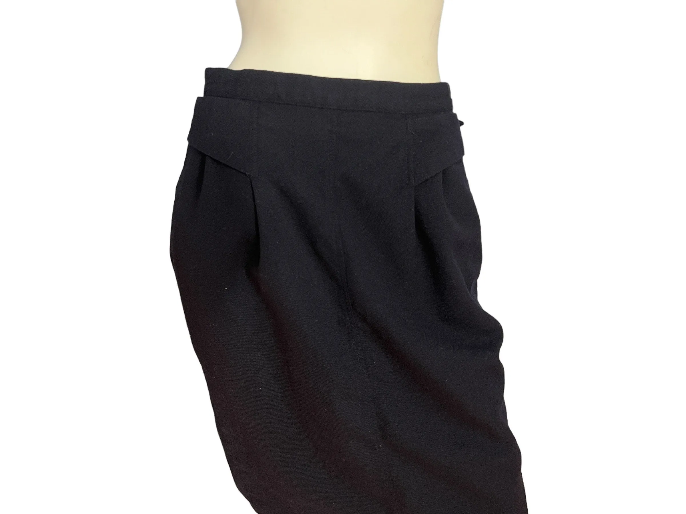 Vintage black 80’s David N skirt L