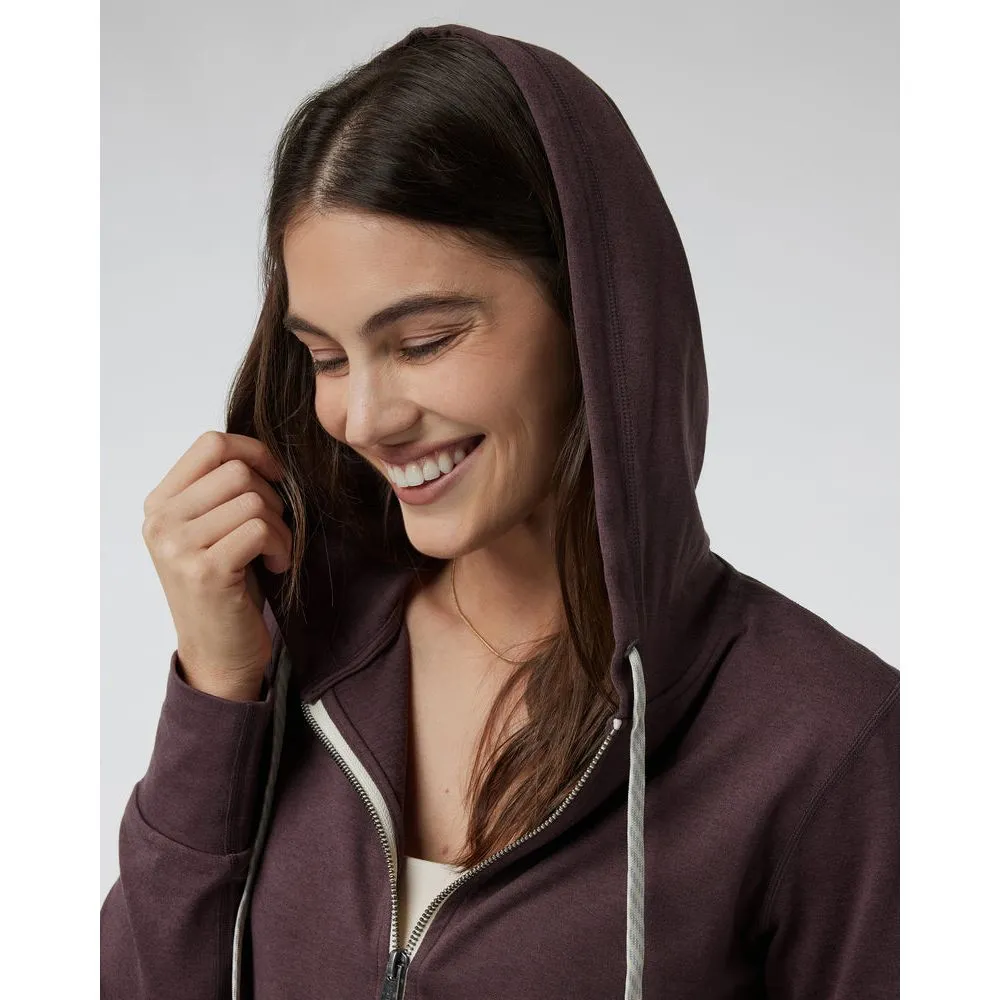 Vuori Women's Halo Performance Hoodie 2.0 in Elderberry Heather