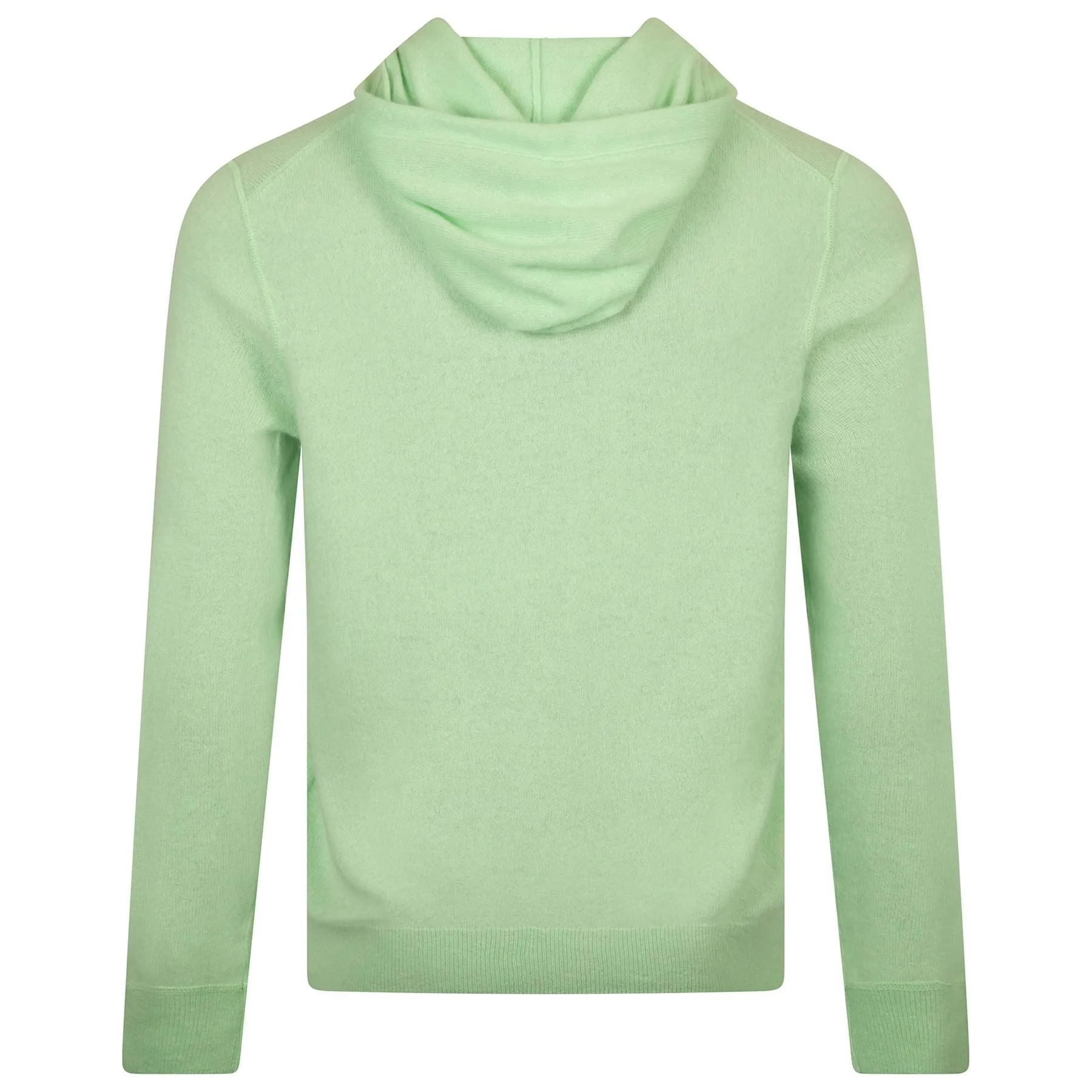 Washable Cashmere Hooded Sweater Frosty Mint Heather - SS24