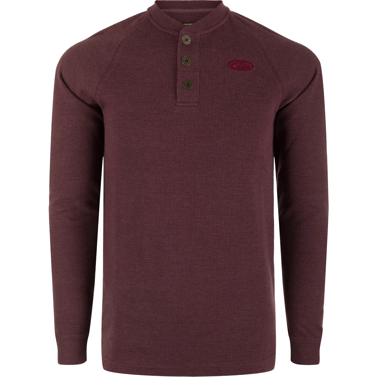 Weston Lakes Waffle Long Sleeve Henley