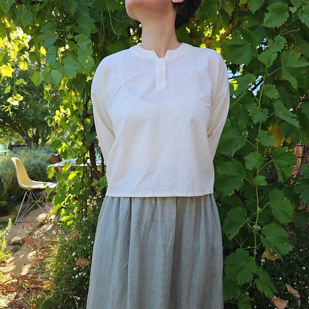 Women's Garden Sun Shirt in Organic Seersucker