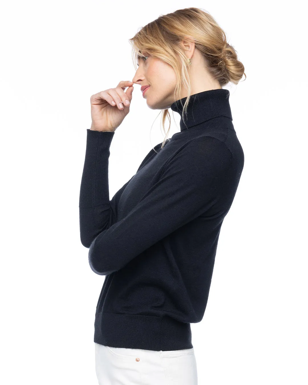 Worsted Cashmere Turtleneck